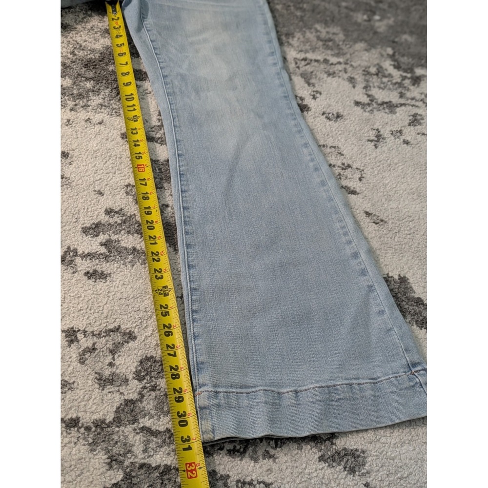 Judy Blue Women Jeans 11/30 Wide Leg Fit Light Wash 90s High Rise Stretch - Picture 10 of 10
